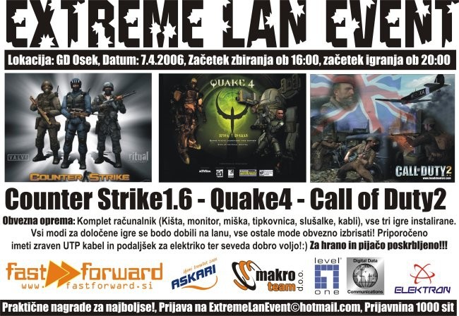 Flyer Extreme Lan Eventa 1