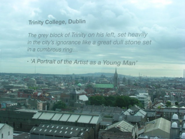 Pogled na Dublin z vrha muzeja piva