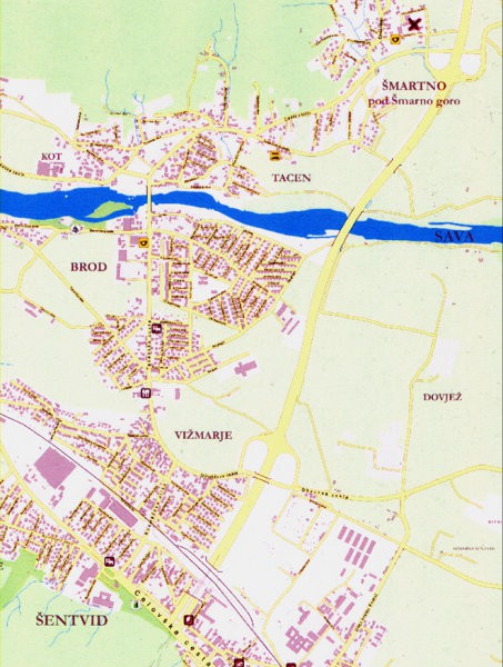 Zemljevid Šmartno - foto