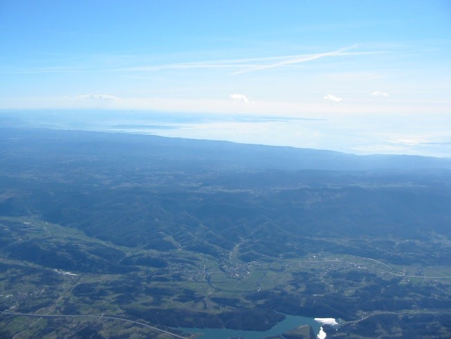 Tržaški in Piranski zaliv. Pogled z 2800m