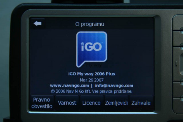 IGO navigacija - foto