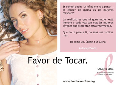 Favor De Tocar Breast Cancer Campane - foto