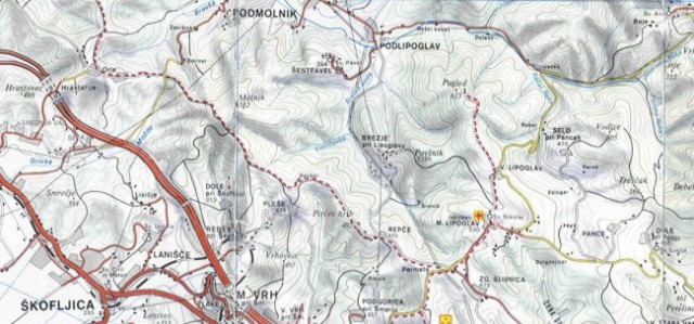Mali Lipoglav mapa 2