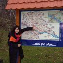 eleni at a map of Pomurje