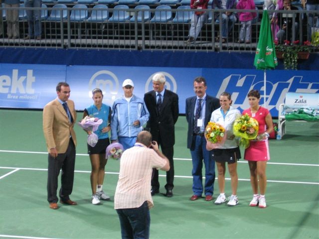 Finalistke dvojic: Jelena Kostanić, Katarina Srebotnik, Roberta Vinci in Anabel Medina Gar