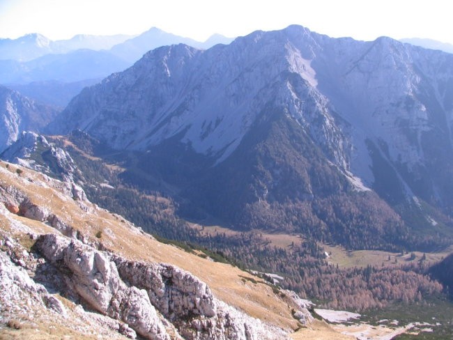 zelenica v ozadju begunjščica