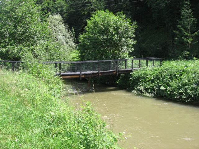 Mostiček čez potok Reka - Šmartno pri Litiji