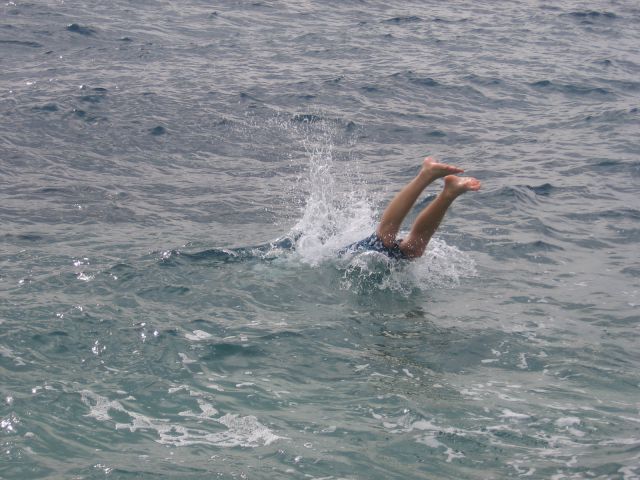 Jesenski skok v morje