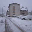 Trg na Stavbah, Litija - sneg