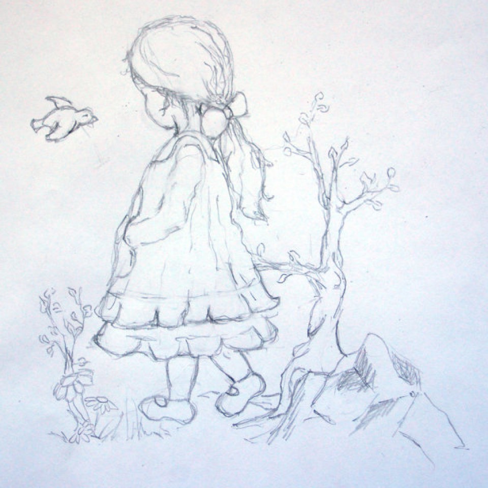 after I discover Sarah Kay, I draw this one it's not copy.