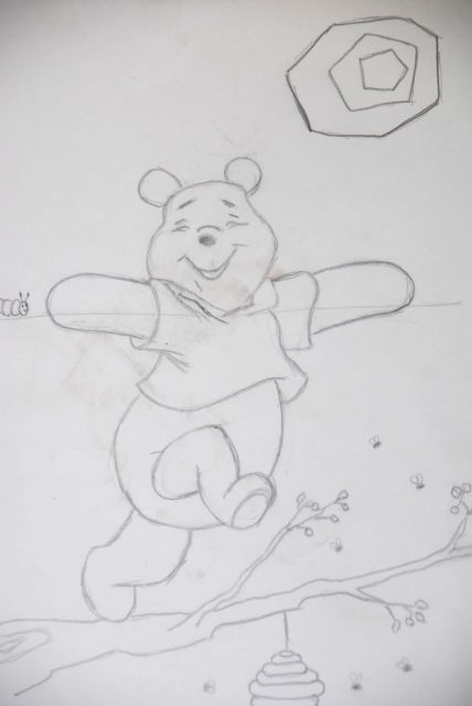 Pooh, skica za neko otroško sobico