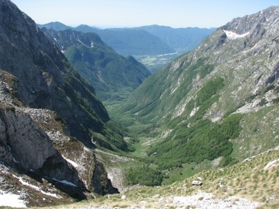 Pogled na Balo, Bavsico in Bovec.