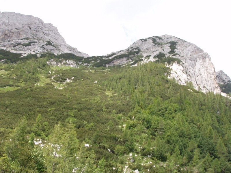 20090704 Vršič Sleme Tamar vmes M.Mojstrovka  - foto povečava