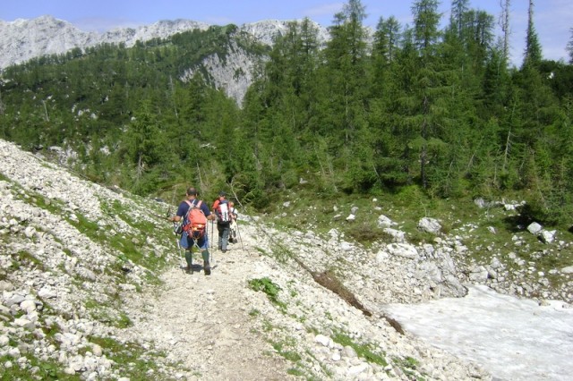 20090704 Vršič Sleme Tamar vmes M.Mojstrovka  - foto