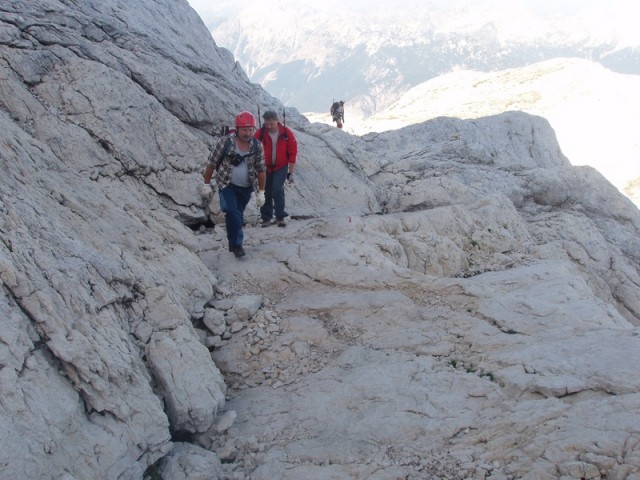 20090826 Vrata Luknja Plemenice Triglav Kreda - foto