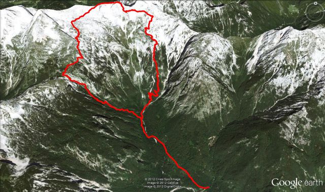 2483 m skupnega vzpona in toliko spusta in 14,6km iz Kamniške Bistrice.