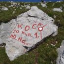 Razcep za kočo ali vrh Krna.