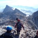 Počasi proti MT. spodaj Rjavina in Rž ter Kredarica.