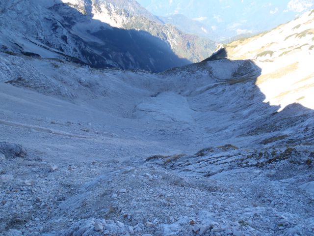 Umirajoči ledenik pod Skuto.