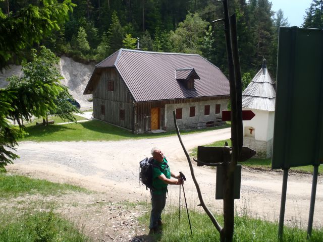 Križan - križišče na poti Uršlja - Sleme.