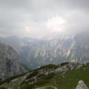 Triglav in Rjavina v oblakih