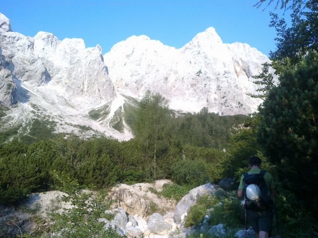 Pogled proti Turskemu žlebu in Rinkam