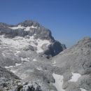 Razgled na Triglav (levo) in Begunjski vrh (desno)