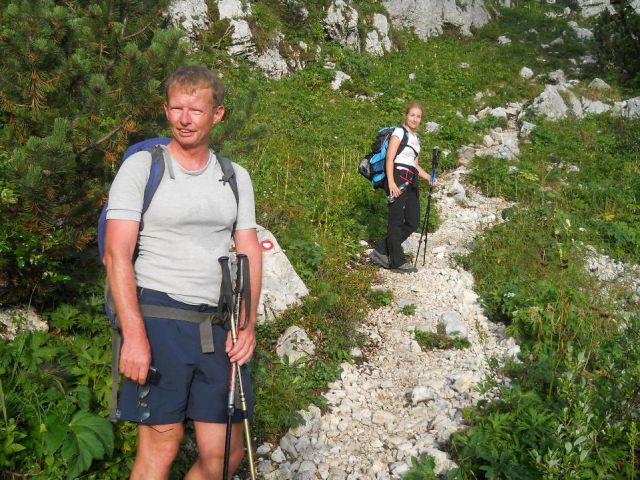 Pot proti Bivaku IV na Rušju