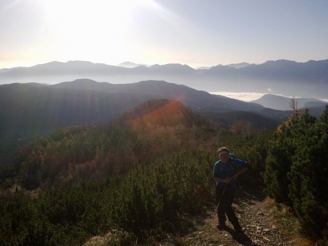 Pot na Viševnik (zadaj Bohinjsko gorovje)