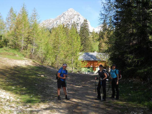 Malo pred Domom na Zelenici in razgled na Vrtačo