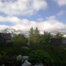 Prečudovit razgled na Bohinjske alpe pri Domu na Komni