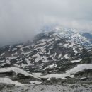 Razgled z vrha proti Krnu v oblakih