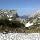 Razgled s poti na Lučkega Dedca in Kocbekov dom na Korošici