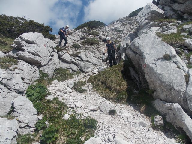 Spust proti Kocbekovemu domu na Korošici