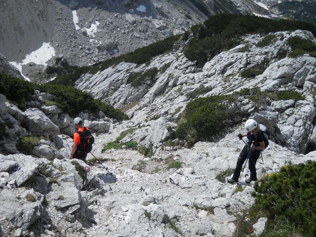 Spust proti Kocbekovemu domu na Korošici