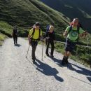 Vzpon proti koči Lucknerhütte