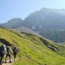 Vzpon naprej proti koči Stüdlhütte