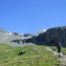 Vzpon naprej proti koči Stüdlhütte in razgled na Großglockner
