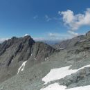 Pogled nazaj na prehojeno pot in kočo Stüdlhütte