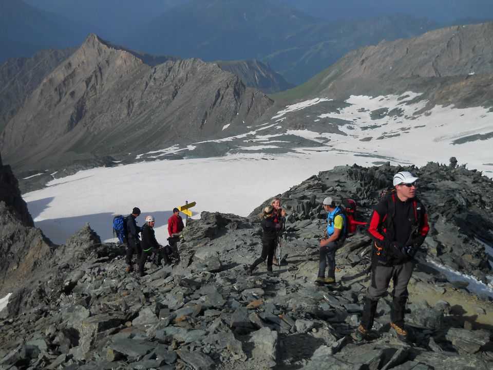 Spust od koče Erzherzog Johann Hütte