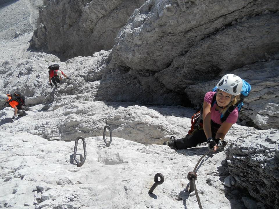 Plezalna pot na Koroško Rinko čez Križ