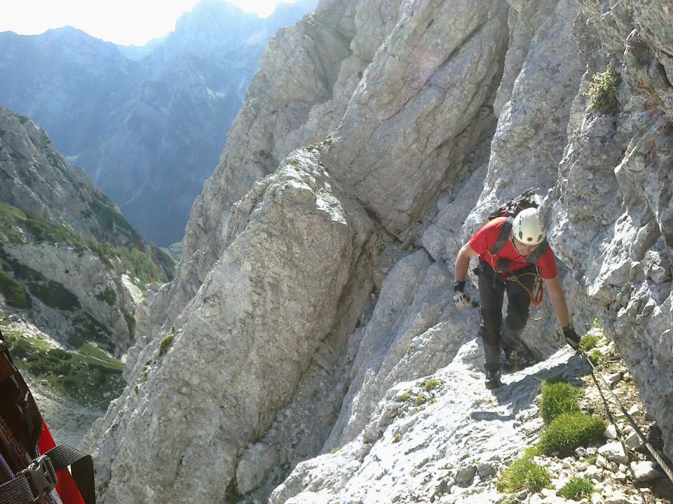 Plezalna pot na Koroško Rinko čez Križ