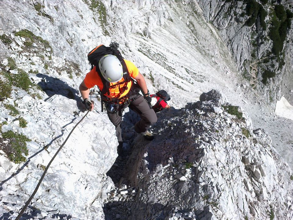 Plezalna pot na Koroško Rinko čez Križ