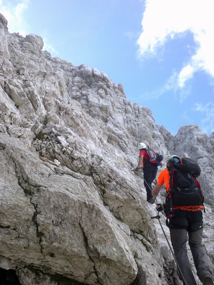 Plezalna pot na Koroško Rinko čez Križ