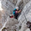 Plezalna pot na Koroško Rinko čez Križ