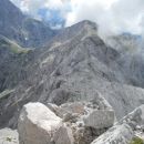 Razgled z vrha na Kamniško sedlo, Brano in Tursko goro