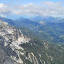 Razgled z vrha na Jezersko in Košuto