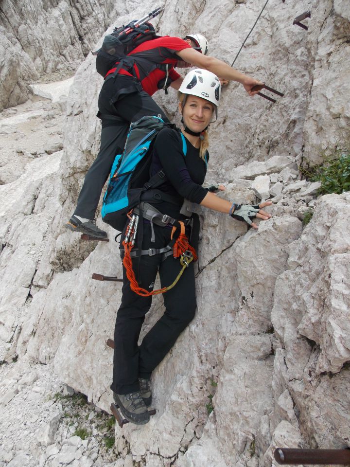 Spust skozi Turški žleb