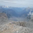 Razgled z vrha na dolino Trente in okoliške vrhove