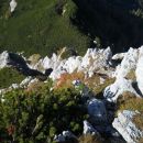 Pogled navzdol na prehojeno pot na Ograde